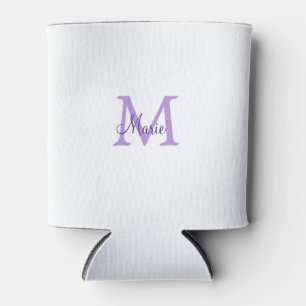 Rafraîchisseur Pour Canette jeté simple minimal ajouter nom monogramme rose ro