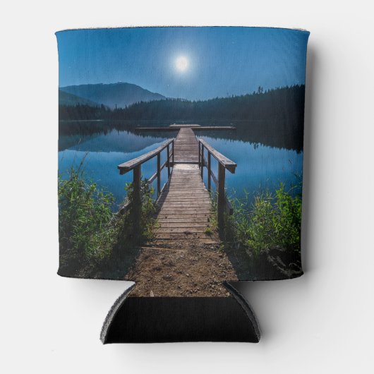 Rafraîchisseur Pour Canette Jetée de nuit sous une Pleine lune (Devant)