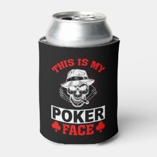 Rafraîchisseur Pour Canette Jeu amusant poker face mot art