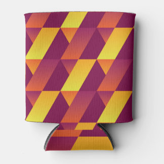 Rafraîchisseur Pour Canette Jeu de couleurs de géométrie : Motif Abstrait