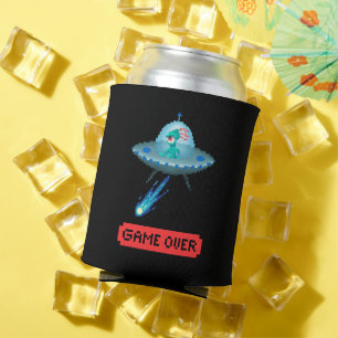 Rafraîchisseur Pour Canette Jeu sur l'Alien Volant OVNI Spaciliale Pixel Art