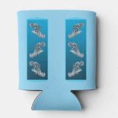 Rafraîchisseur Pour Canette Jeune groupe - arrière - plan bleu dégradé de conc (Dos)