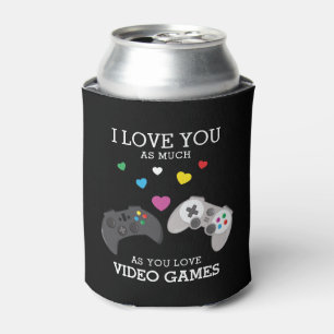 Rafraîchisseur Pour Canette Jeux Vidéos Funy 'I love you'   Personnalisé