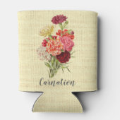 Rafraîchisseur Pour Canette Joli Bouquet Carnation Vintage (Dos)
