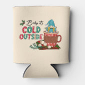 Rafraîchisseur Pour Canette Joli cadeau de Noël scandinave et cacao chaud (Devant)