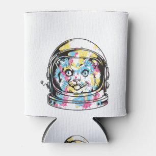 Rafraîchisseur Pour Canette Joli chat astronaute