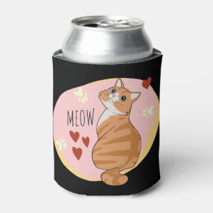 Rafraîchisseur Pour Canette Joli chat orange