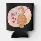 Rafraîchisseur Pour Canette Joli chat orange (Devant)