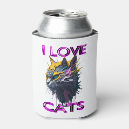 Rafraîchisseur Pour Canette Joli chat s6 (Can devant)