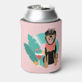 Rafraîchisseur Pour Canette Joli chien d'été avec lunettes de soleil (Can Dos)