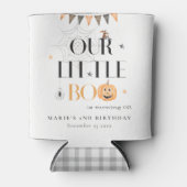 Rafraîchisseur Pour Canette Joli Citrouille Halloween Little Boo Anniversaire (Devant)