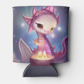 Rafraîchisseur Pour Canette Joli Dargon d'anniversaire (Devant)