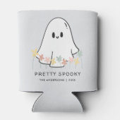 Rafraîchisseur Pour Canette Joli Fantôme Floral d'Halloween (Dos)