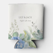 Rafraîchisseur Pour Canette Joli Floral Blue Hydrangea Mariage d'événement (Devant)