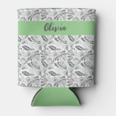 Rafraîchisseur Pour Canette Joli gris vert en été Batik (Devant)