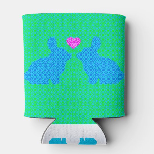 Rafraîchisseur Pour Canette Joli Lapin Amour (Dos)