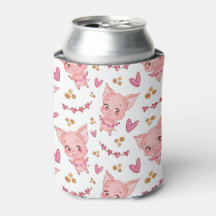 Joli Motif De Cochon Avec Coeurs