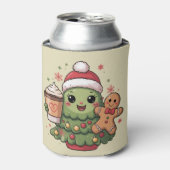 Rafraîchisseur Pour Canette Joli Noël Arbre café Latte pain d'épices Noël Noël (Can devant)