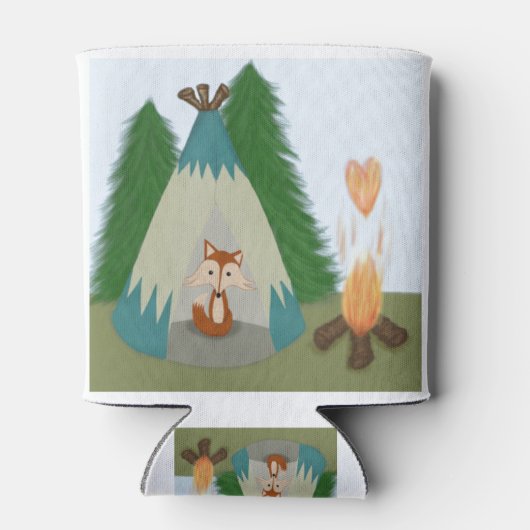 Rafraîchisseur Pour Canette Joli renard solitaire (Dos)