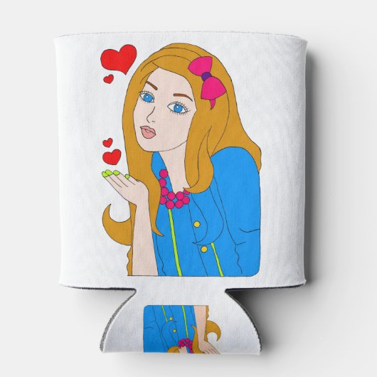 Rafraîchisseur Pour Canette Jolie fille (Dos)