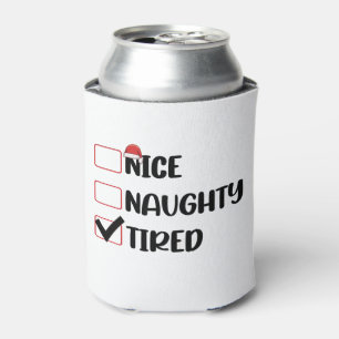 Rafraîchisseur Pour Canette Jolie Méchant Fatigué Liste de Noël Xmas Père Noël