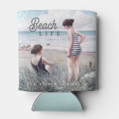 Rafraîchisseur Pour Canette Jolie plage de sable brun et salé (Dos)