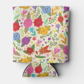 Rafraîchisseur Pour Canette jolies fleurs d'automne colorées (Devant)