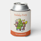 Rafraîchisseur Pour Canette Jouer Mignonne main dessinée Fête Noël (Can Dos)