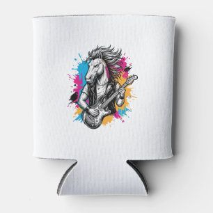Rafraîchisseur Pour Canette Joueur de guitare à cheval T-Shirt gravure vintage