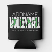 Rafraîchisseur Pour Canette Joueur de l'équipe de volleyball AJOUTER LE NOM DE (Dos)