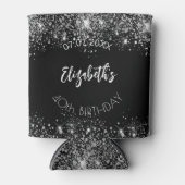 Rafraîchisseur Pour Canette Jour d'anniversaire du script de parties scintilla (Devant)