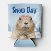 Rafraîchisseur Pour Canette Jour de la neige de la marmotte (Devant)