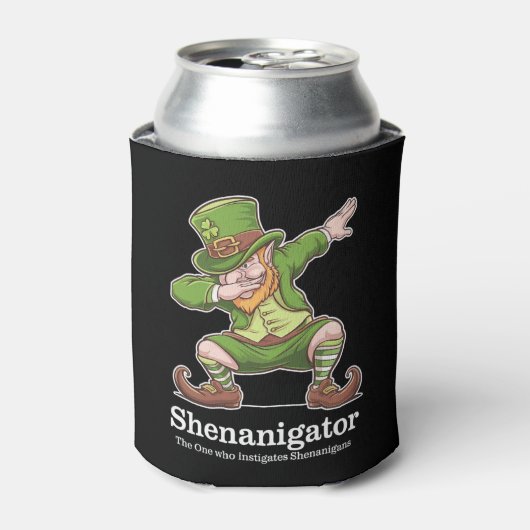 Rafraîchisseur Pour Canette Jour de la Saint Patrick Shenanigator Dabbing Lepr (Can devant)