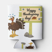 Rafraîchisseur Pour Canette Jour du bon thanksgiving amusant (Dos)