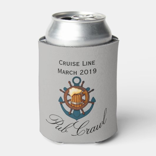 Rafraîchisseur Pour Canette Journée de croisière Boire la cantine de pub (Can devant)