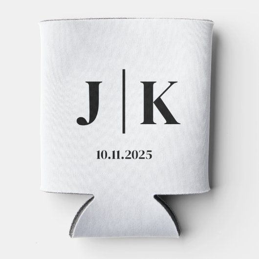 Rafraîchisseur Pour Canette Journée de mariage personnalisée Peut refroidir (Devant)