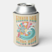 Rafraîchisseur Pour Canette Jours d'été, rétro façons conception de texte (Can Dos)