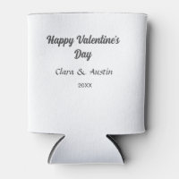 Joyeuse Saint-Valentin nom date simple minimaliste