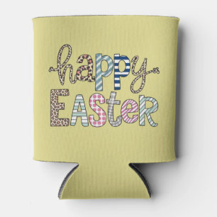 Rafraîchisseur Pour Canette Joyeuses Pâques Lapin Floral Mignon Printemps Léop