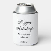 Rafraîchisseur Pour Canette Joyeuses vacances ajouter nom date année simple mi (Can Dos)
