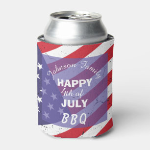 Rafraîchisseur Pour Canette Joyeux 4 juillet BBQ familial patriotique