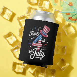 Rafraîchisseur Pour Canette Joyeux 4 juillet Drapeau américain patriotique USA