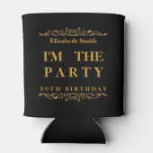 Rafraîchisseur Pour Canette Joyeux 50e anniversaire moderne (Dos)