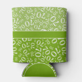 Rafraîchisseur Pour Canette Joyeux anniversaire 70e Numéro Motif Vert et blanc (Dos)