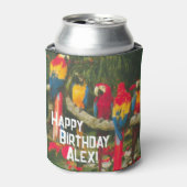 Rafraîchisseur Pour Canette Joyeux anniversaire de perroquets (Can devant)