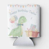 Rafraîchisseur Pour Canette Joyeux anniversaire Dinosaur fête (Dos)