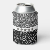 Rafraîchisseur Pour Canette Joyeux anniversaire Noir et Blanc Numéro 70 Thème (Can Dos)