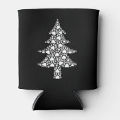 Rafraîchisseur Pour Canette Joyeux cadeau de Noël Arbre de Noël Chat Chien Paw (Devant)