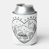 Rafraîchisseur Pour Canette Joyeux caniche de camping (Can devant)