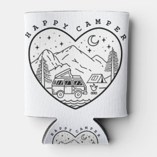 Rafraîchisseur Pour Canette Joyeux caniche de camping